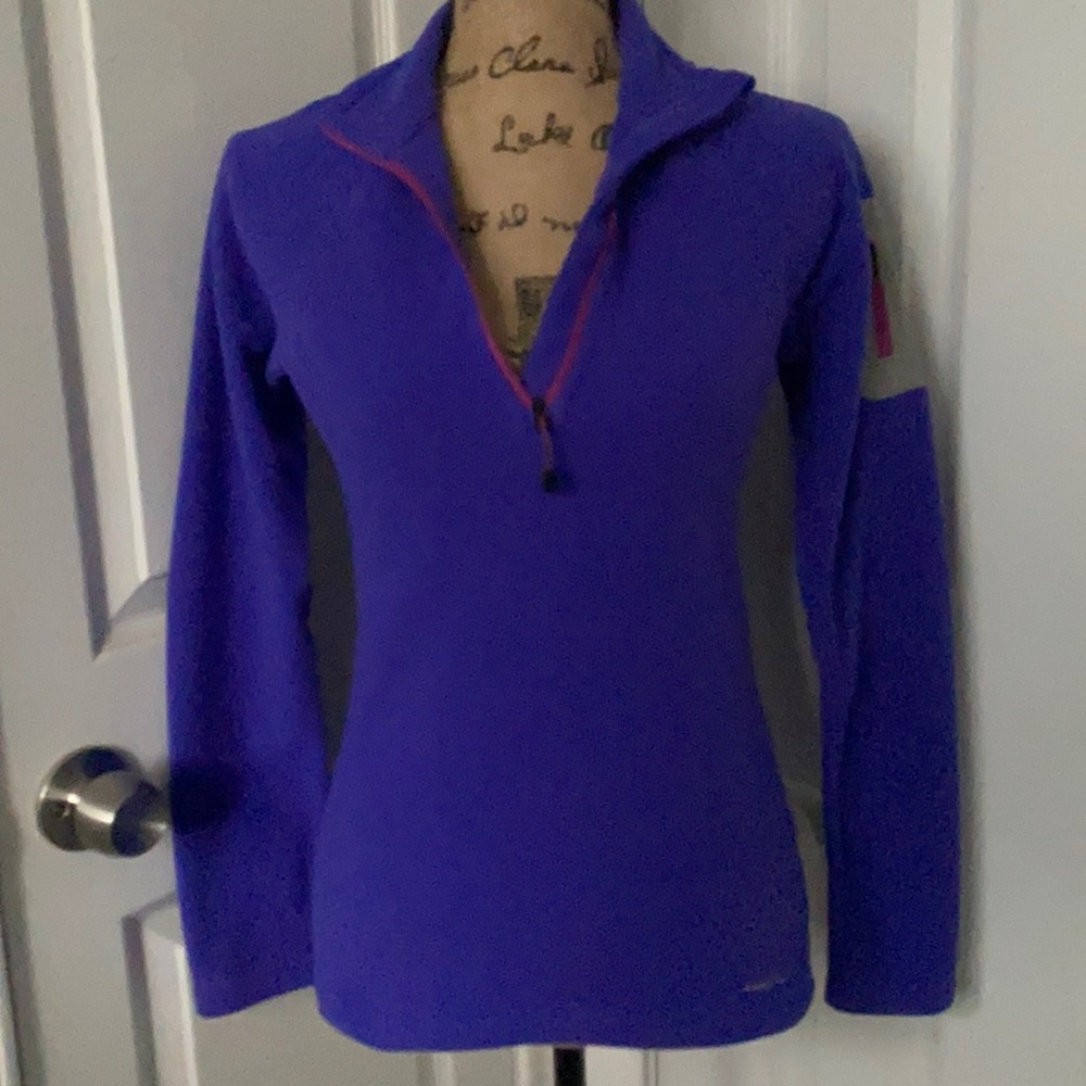 Eddie Bauer Purple Cloud Layer 1/4 Zip Pullover
